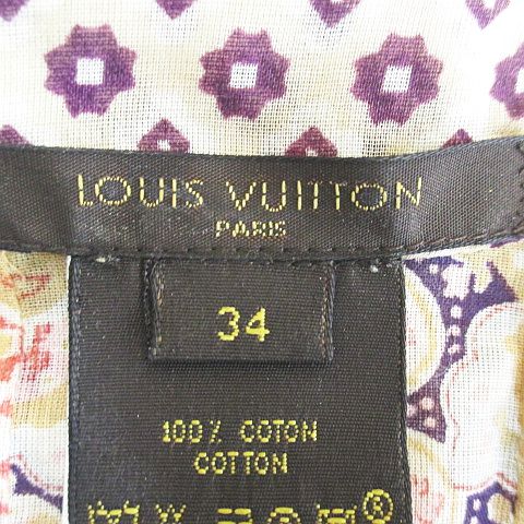 ルイヴィトン LOUIS VUITTON ペイズリー柄 長袖 ブラウス カットソー V
