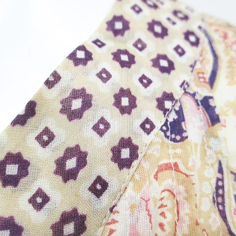 ルイヴィトン LOUIS VUITTON ペイズリー柄 長袖 ブラウス カットソー V