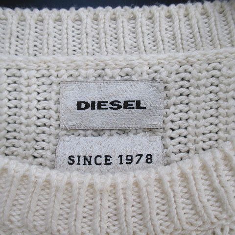 ディーゼル DIESEL A62226170 長袖 ニット セーター 白系 アイボリー
