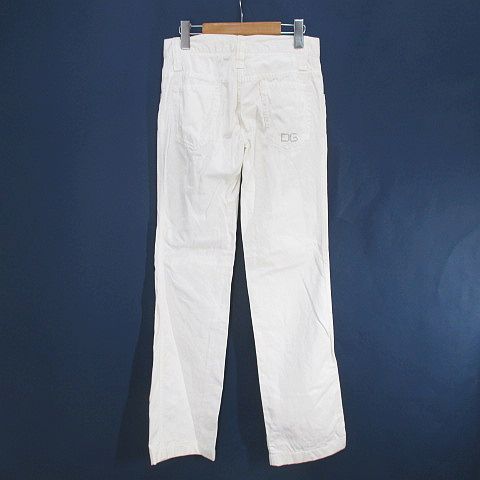 【未使用品】ドルチェ&ガッバーナ　ホワイトパンツ　希少デザイン　タグ付き　大人気 ドルチェ&ガッバーナ ドルガバ DOLCE&GABBANA ロング丈 デニム