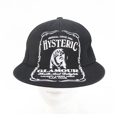 ヒステリックグラマー HYSTERIC GLAMOUR 帽子 キャップ FREE 黒