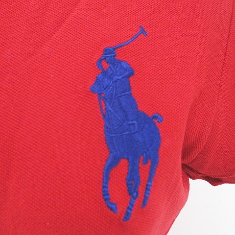 ポロスポーツ ビッグポニー ポロシャツ【L】ポニー刺繍 赤 ポロ ラルフローレン POLO RALPH LAUREN ポロシャツ ビッグ