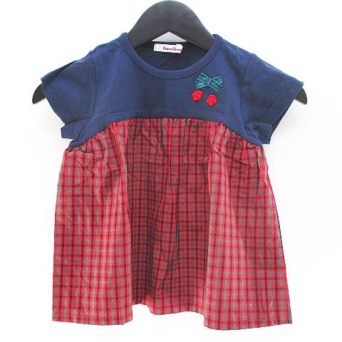 familiar チェック柄チュニック 現行品 80サイズ 125634 チュニック | ファミリア公式サイト