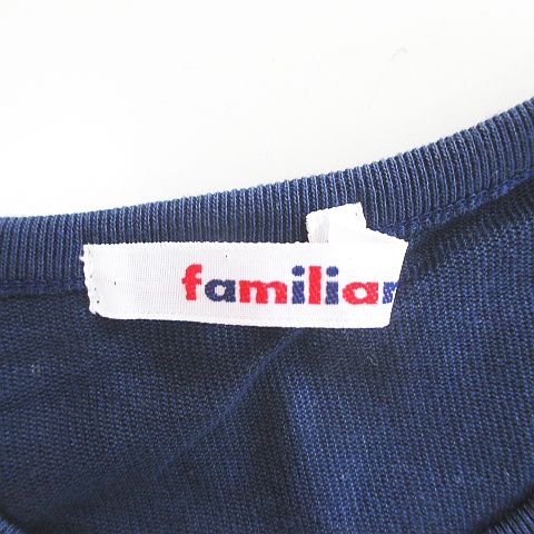 ファミリア Familiar チェック柄 半袖 カットソー チュニック