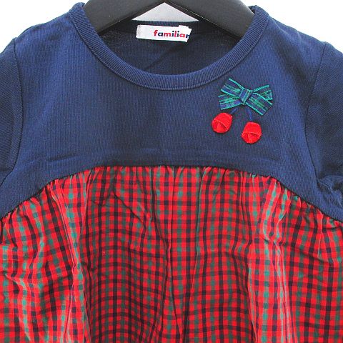 familiar チュニック 100cm チェック柄 familiar チュニックワンピース 100cm チェック柄 - メルカリ