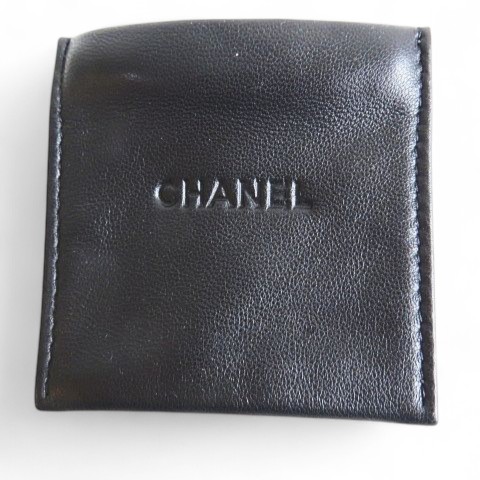 シャネル CHANEL レザー ジュエリーポーチ ブラック 黒系 ミニ