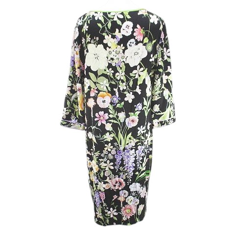 レオナール ワンピース グレー 40 レディース レオナール LEONARD 花柄  