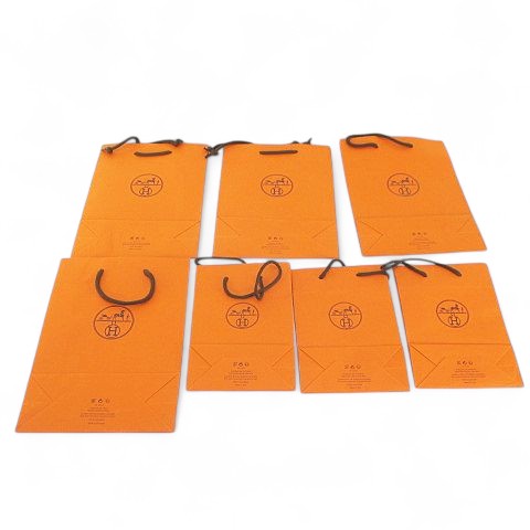 ■エルメス■ショッパー紙袋／13点／サイズ各種セット売りです エルメス HERMES 13枚セット 紙袋 ショッパー ショップ袋 純正 付属品