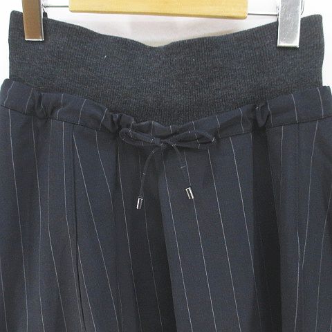 ブルネロクチネリ BRUNELLO CUCINELLI ストライプ柄 膝丈 フレア  