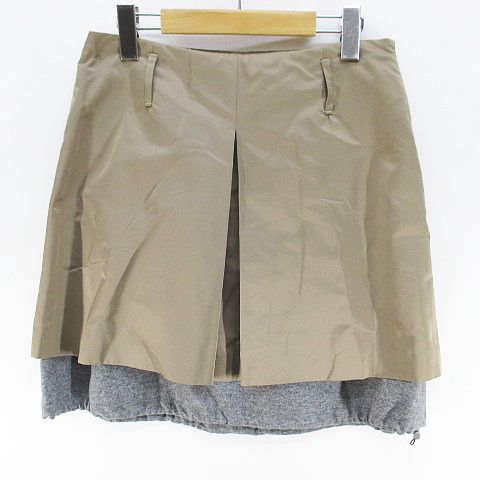 ブルネロクチネリ BRUNELLO CUCINELLI 膝上 ミニ フレアスカート  