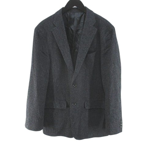 ユニクロ UNIQLO ヘリンボーン柄 テーラード ジャケット XL 灰系 