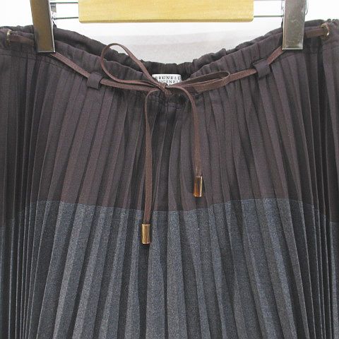 ブルネロクチネリ BRUNELLO CUCINELLI DS71718 膝上 ミニ プリーツ  