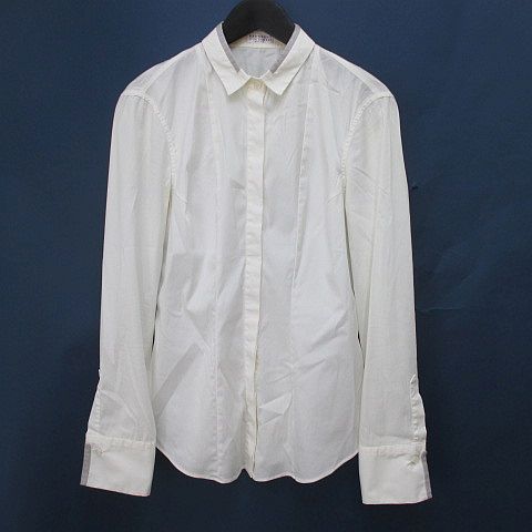 BRUNELLO CUCINELLI ホワイト長袖シャツ S BRUNELLO CUCINELLI ホワイト長袖シャツ S