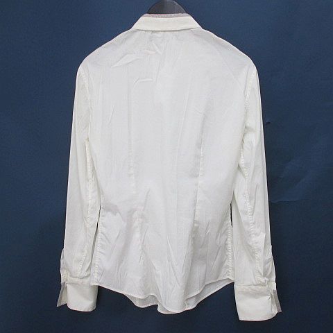 BRUNELLO CUCINELLI ホワイト長袖シャツ S BRUNELLO CUCINELLI ホワイト長袖シャツ S