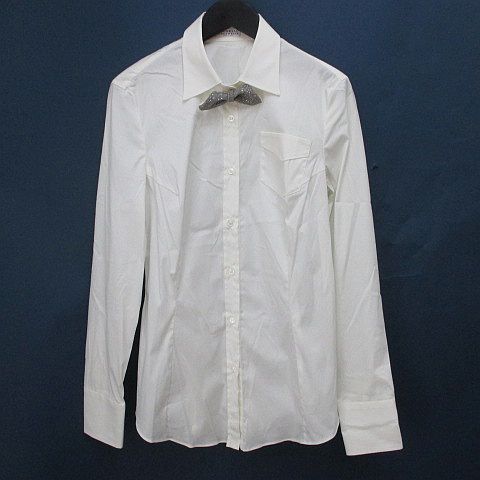 ブルネロクチネリ BRUNELLO CUCINELLI 長袖 シャツ ブラウス S 白系 