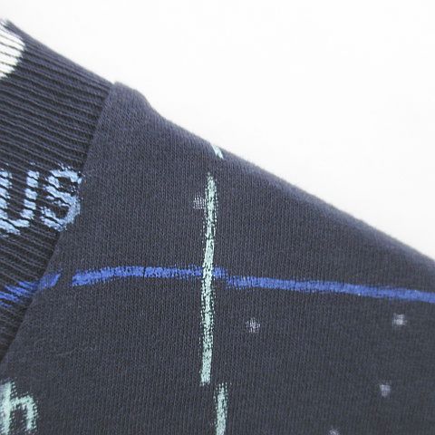 プラダ PRADA 星座 星柄 天体柄 半袖 Tシャツ カットソー S 紺系