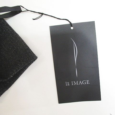 未使用品 ラ・イマージュ la IMAGE ロング丈 パンツ スラックス 9号 黒  