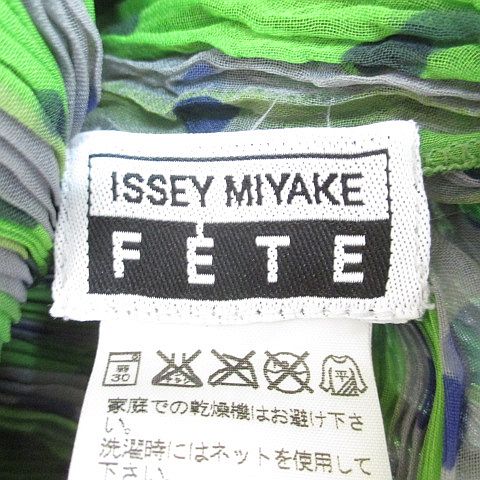イッセイミヤケ ISSEY MIYAKE FETE IF44FJ778 ストライプ柄 水玉