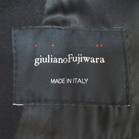 ジュリアーノフジワラ GIULIANO FUJIWARA ピーコート 46 黒系 ブラック  