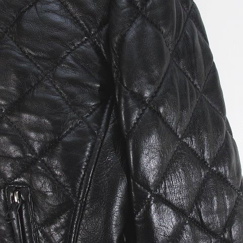 アルマーニ ジーンズ ARMANI JEANS 羊革 ラムレザー ジャケット XS/46