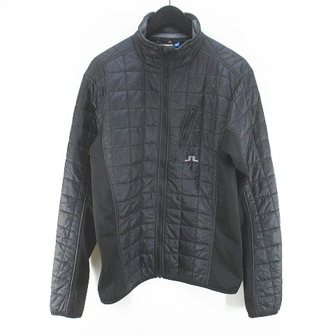 ジェイリンドバーグ　ブラック フルジップジャケット 中綿パネル付き　M ジェイリンドバーグ ブラック フルジップジャケット 中綿パネル付き M