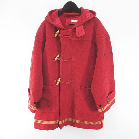 ストーンアイランド STONE ISLAND ダッフルコート ミディアム丈 M 赤系
