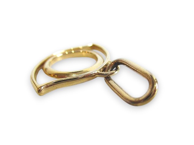 エルメス HERMES キュリオジテ チャーム 目 ゴールドカラー アイ