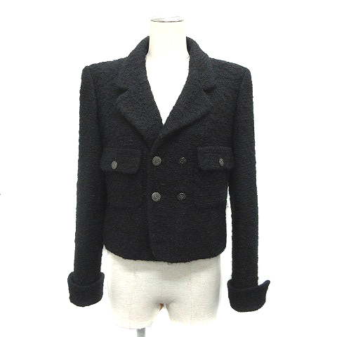シャネル CHANEL テーラード ジャケット ツイード ウール モヘヤ混