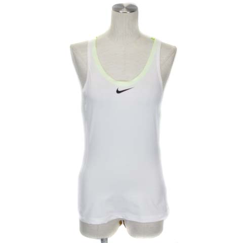 ナイキ Nike Pro タンクトップ カットソー ワンポイント ロゴ 白 オフホワイト S レディース 079 ベクトルパーク