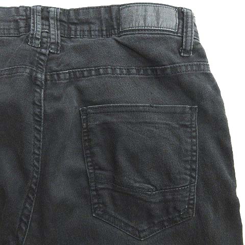 ベルシュカ Bershka デニム パンツ スキニー Super Sukinny Fit ジッパーフライ 42 32 黒 ブラック メンズ 079 ベクトルパーク