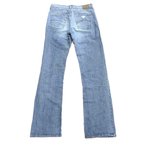 アルマーニ ジーンズ Armani Jeans デニム パンツ ジーンズ ブーツカット ジップフライ コットン 29 ライトブルー メンズ 079 ベクトルパーク