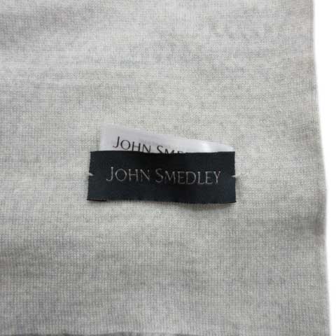 ジョンスメドレー JOHN SMEDLEY 美品 マフラー ストール ウール 無地  