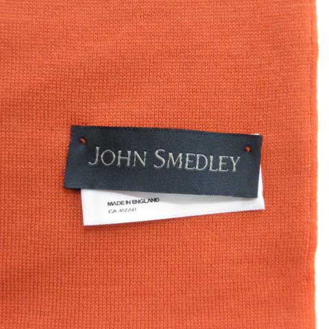 ジョンスメドレー JOHN SMEDLEY 美品 マフラー ストール ウール 無地