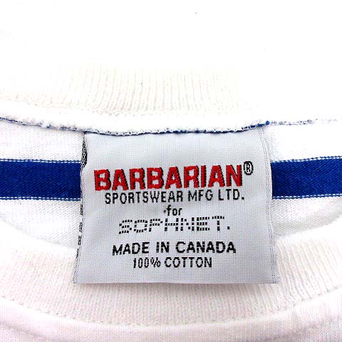 ソフネット SOPHNET. バーバリアン BARBARIAN ロンT ボーダー 長袖 M