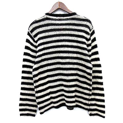 未使用品 シュプリーム SUPREME 19AW ニット モヘヤ ボーダー セーター 