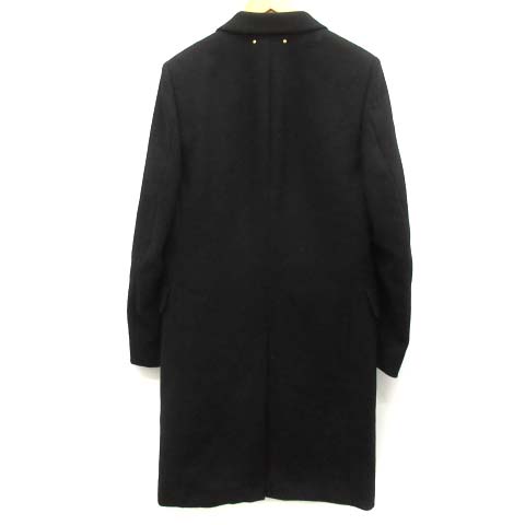 ポールスミス PAUL SMITH 16AW チェスターコート ウール M 黒 ブラック 