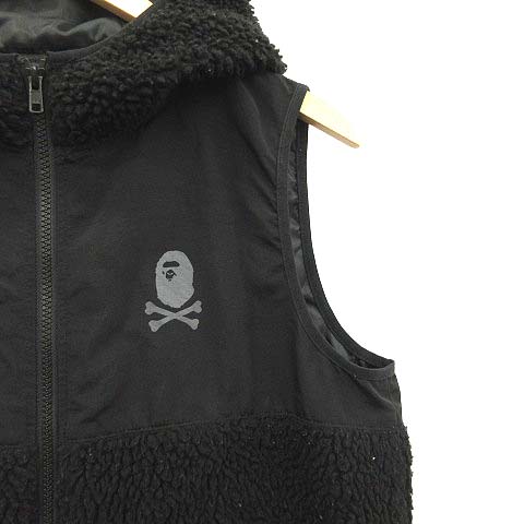 アベイシングエイプ A BATHING APE PIRATE ベスト ボア ジップアップ 