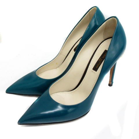 ルイ・ヴィトン エナメル ハイヒール ポインテッドトゥ アマラント