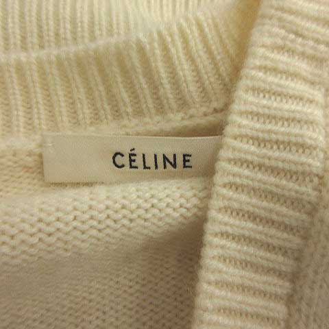 セリーヌ CELINE セーター ニット 長袖 カシミヤ アイコニック刺繍 S 