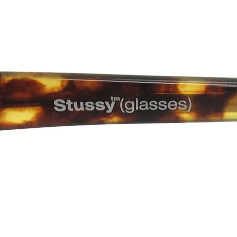 ステューシー STUSSY 伊達眼鏡 べっ甲柄 JIMMY 茶 ブラウン /MF11 