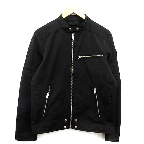 ディーゼル DIESEL ライダース ジャケット シングル 中綿 M 黒 