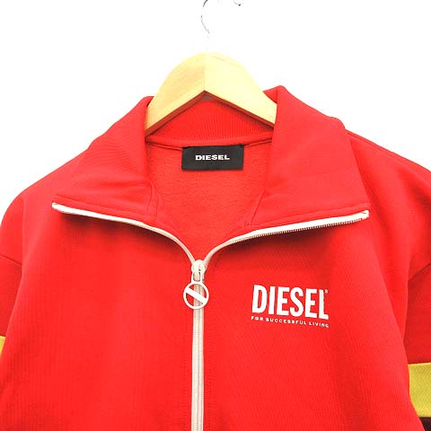 ディーゼル DIESEL トラックジャケット ジャージ ジップアップ M 赤 