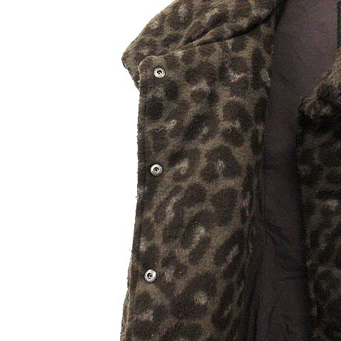 タトラス TATRAS ダウンコート レオパード ヒョウ柄 ロング 01 茶 