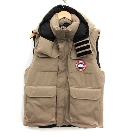 カナダグース CANADA GOOSE ダウンベスト HUDSON ハドソン フード L  