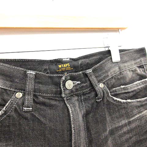 ダブルタップス WTAPS デニム ジーンズ パンツ ダメージ加工 S 黒