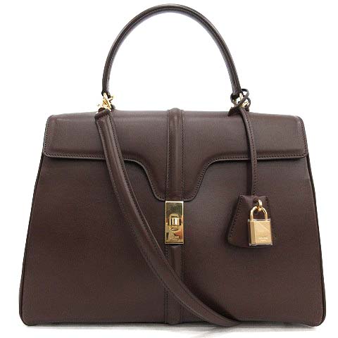 セリーヌ CELINE ハンドバッグ ショルダー 2way 16セーズ ミディアム 