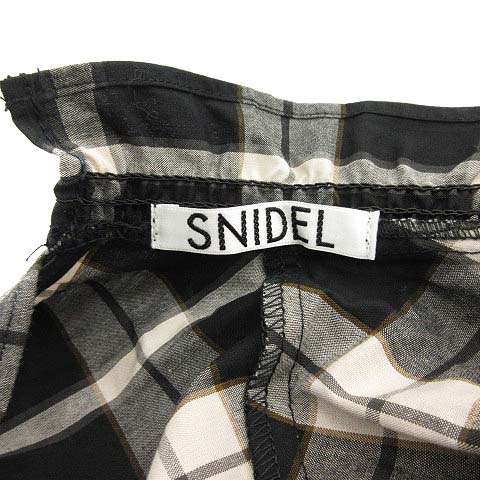 大人気SNIDELチェックワンピース（ブラック）未使用 大人気SNIDELチェックワンピース（ブラック）未使用