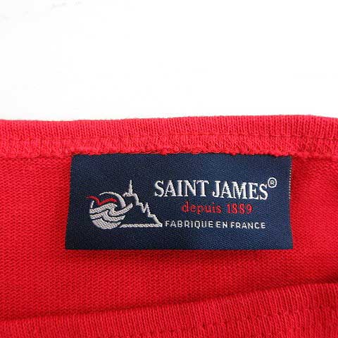 セントジェームス SAINT JAMES Tシャツ カットソー 長袖 38 赤