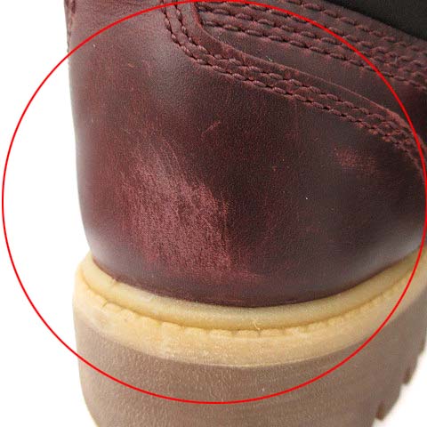 だ*い様 美品 ティンバーランド ワークブーツ レザー 本革 4ホール ワインレ ティンバーランド Timberland ショートブーツ レースアップ 4ホール