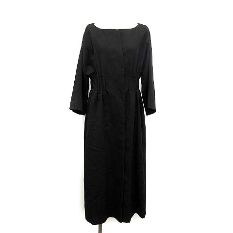 タロウホリウチ Taro Horiuchi 18aw ワンピース ロング 長袖 ウール 2 黒 ブラック Kh レディース 081 ベクトルパーク